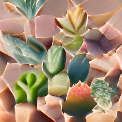 Varieties of Succulents: An AI Generated Image