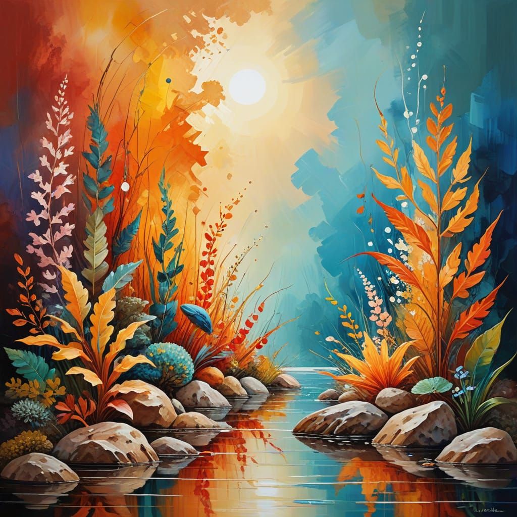 Surreal Aquarium Ship Scene in Dynamic Light