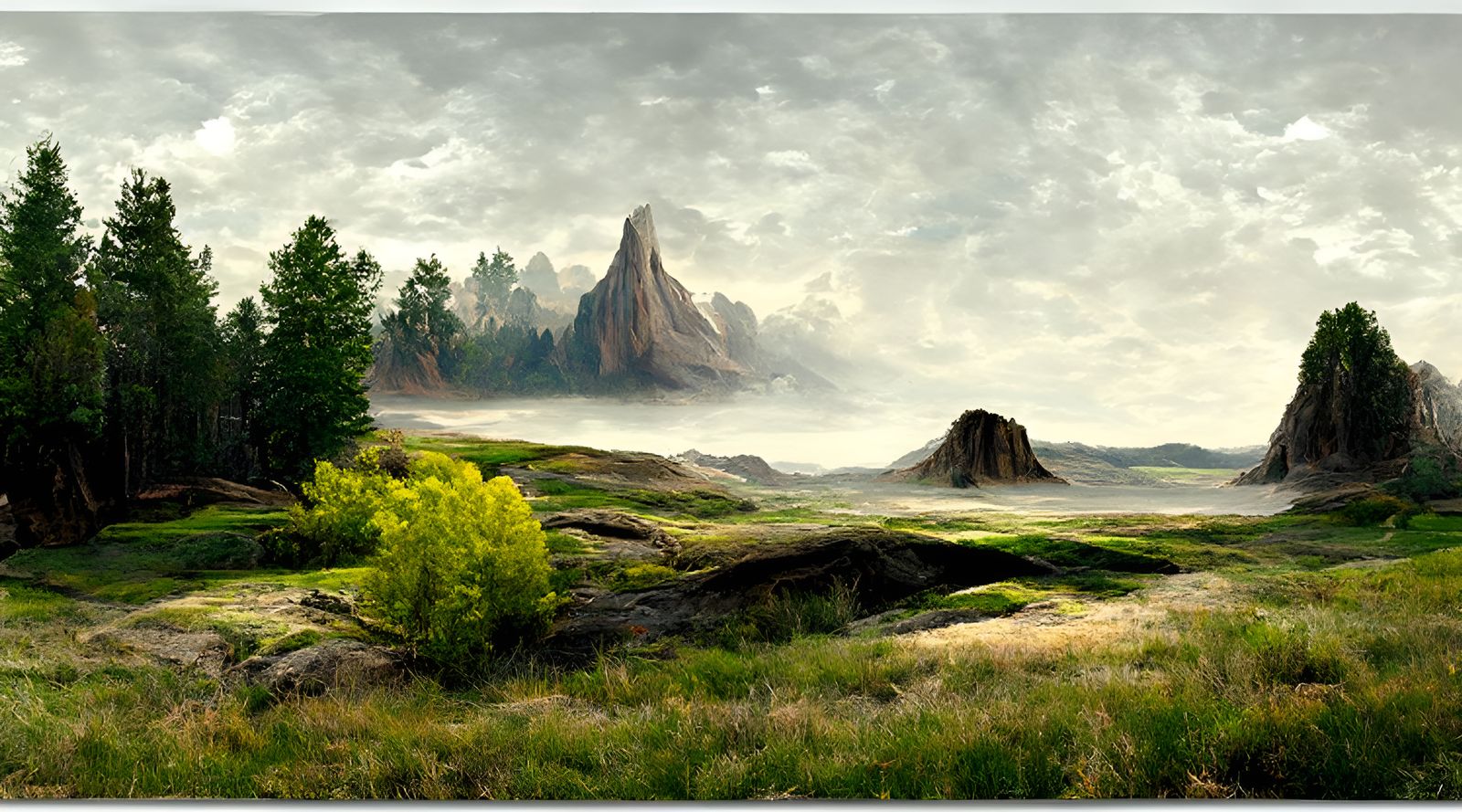 Mysterious Landscape Vista Photography in 16K