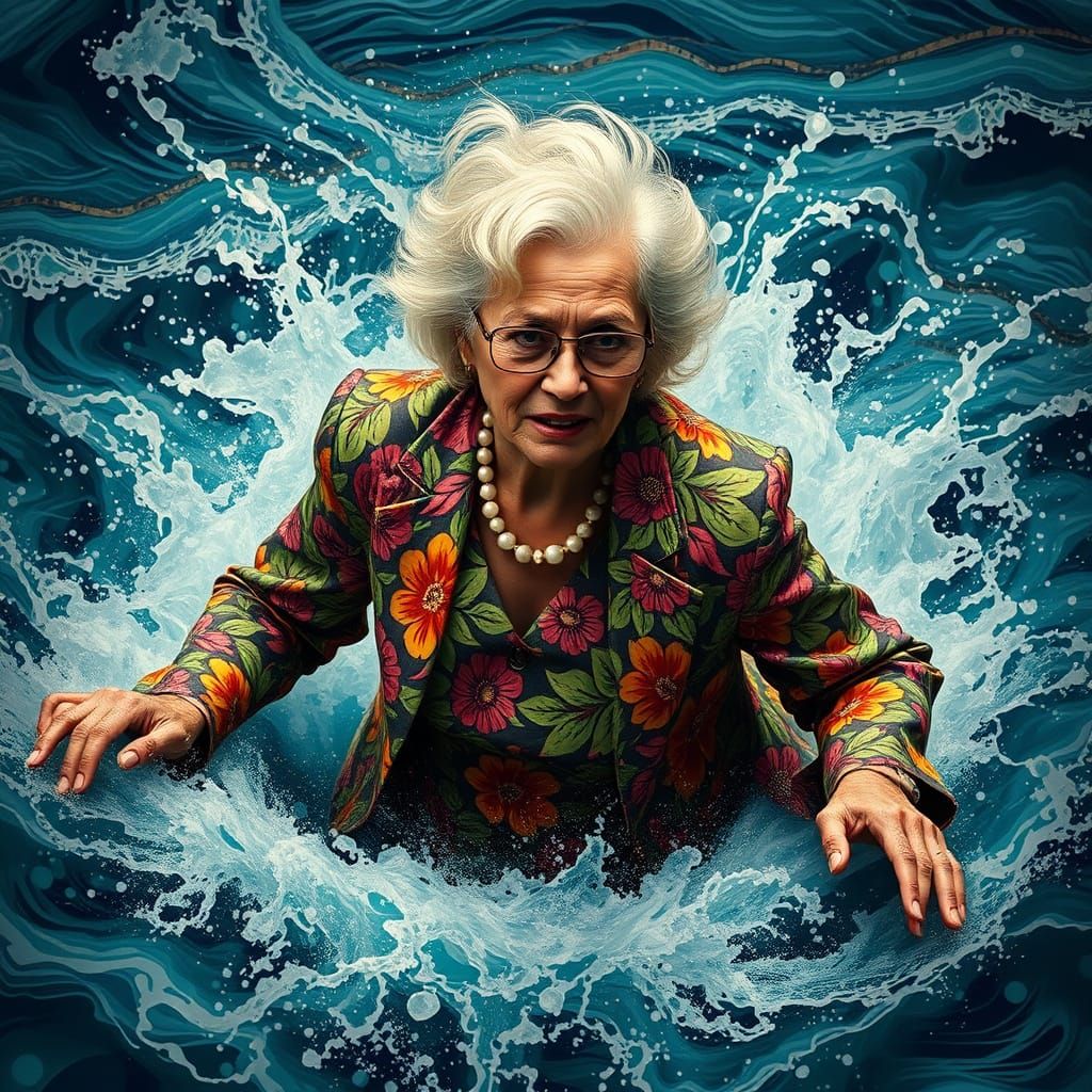 Vibrant Pensioner Navigates Turbulent Waters