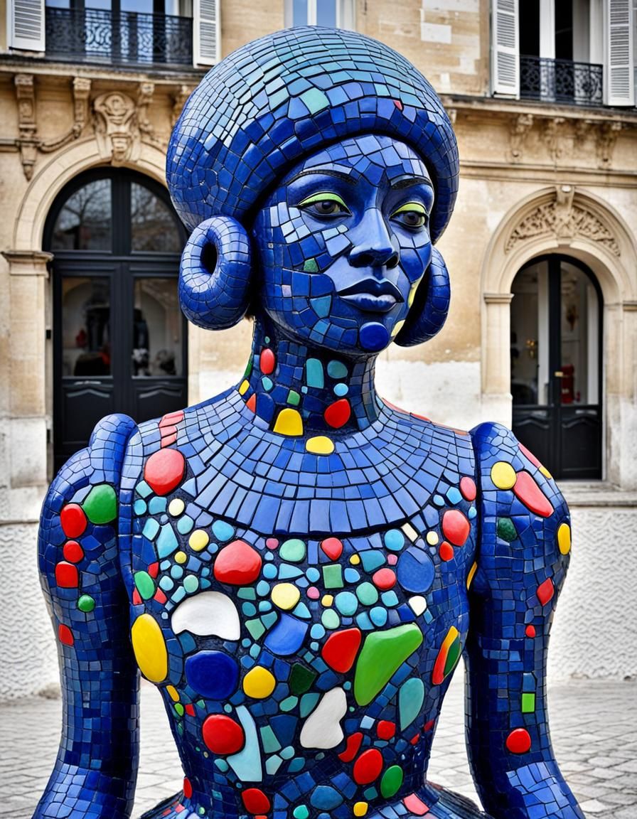 Black Women in Niki de Saint Phalle Style