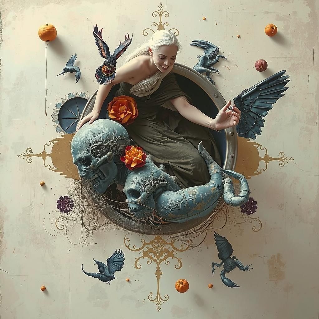 Scorpion in Desolate Asylum: Distressed Photo