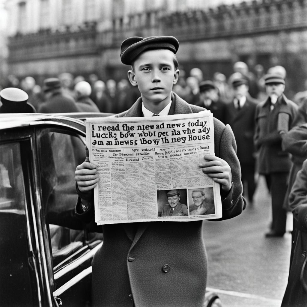 I read the news today, oh boy
About a lucky man who made the grade
And though the news was rather sad
Well, I just had t...