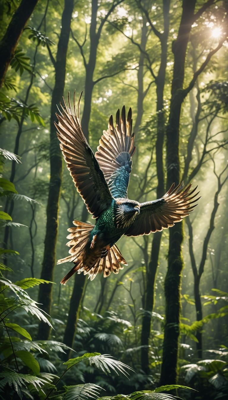 Majestic Bird in Flight: Wildlife Photography Portrait
