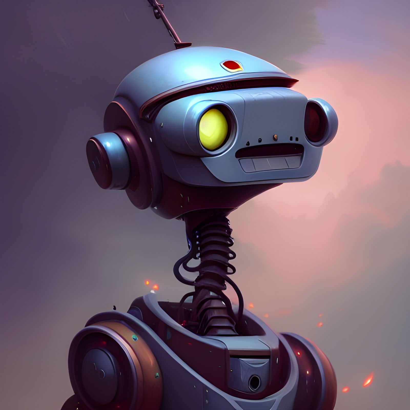 Johnny 5 Robot in Top Angle View