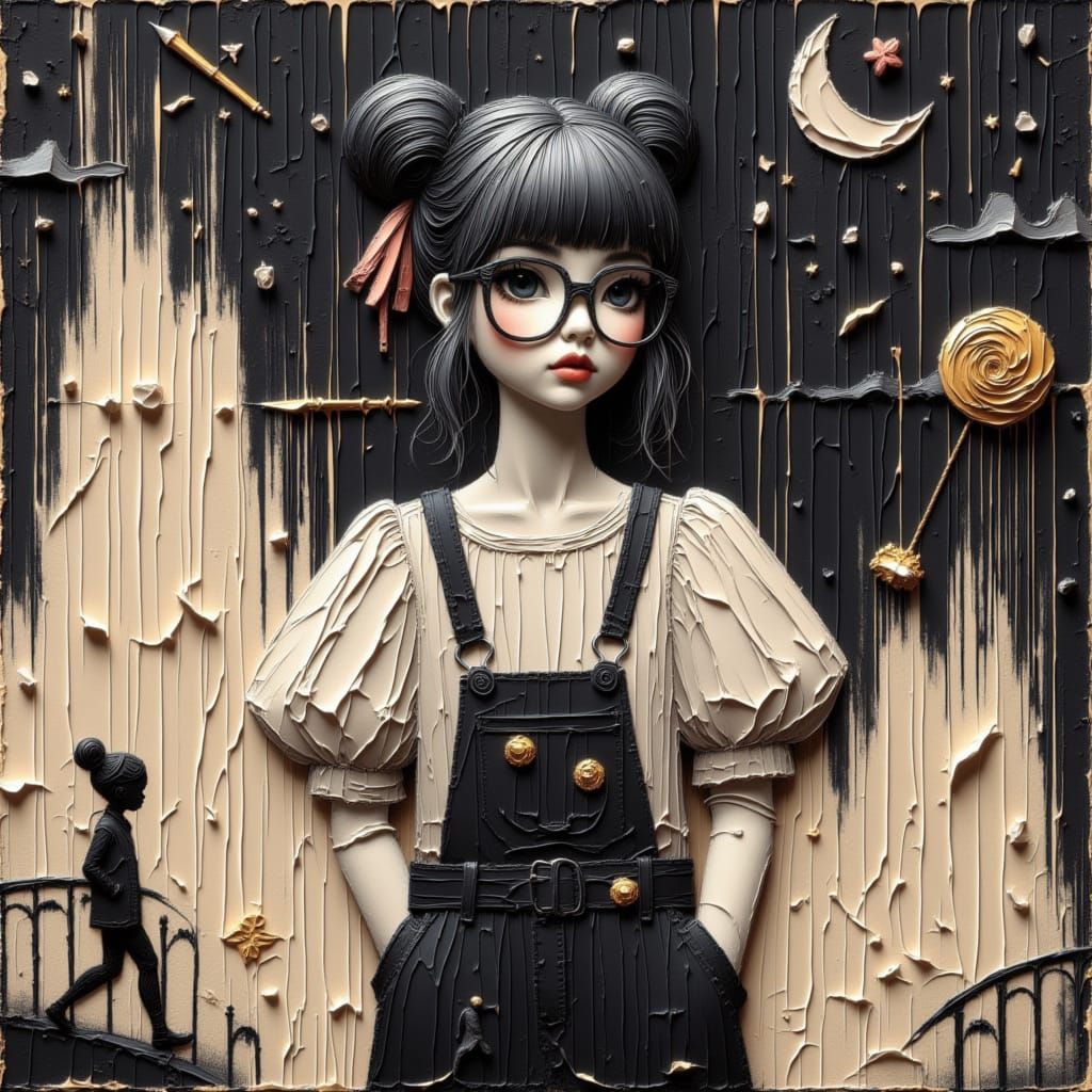 80s Anime Beauty With Nerdy Chic