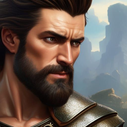 Pirate Portrait in Digital Art Style