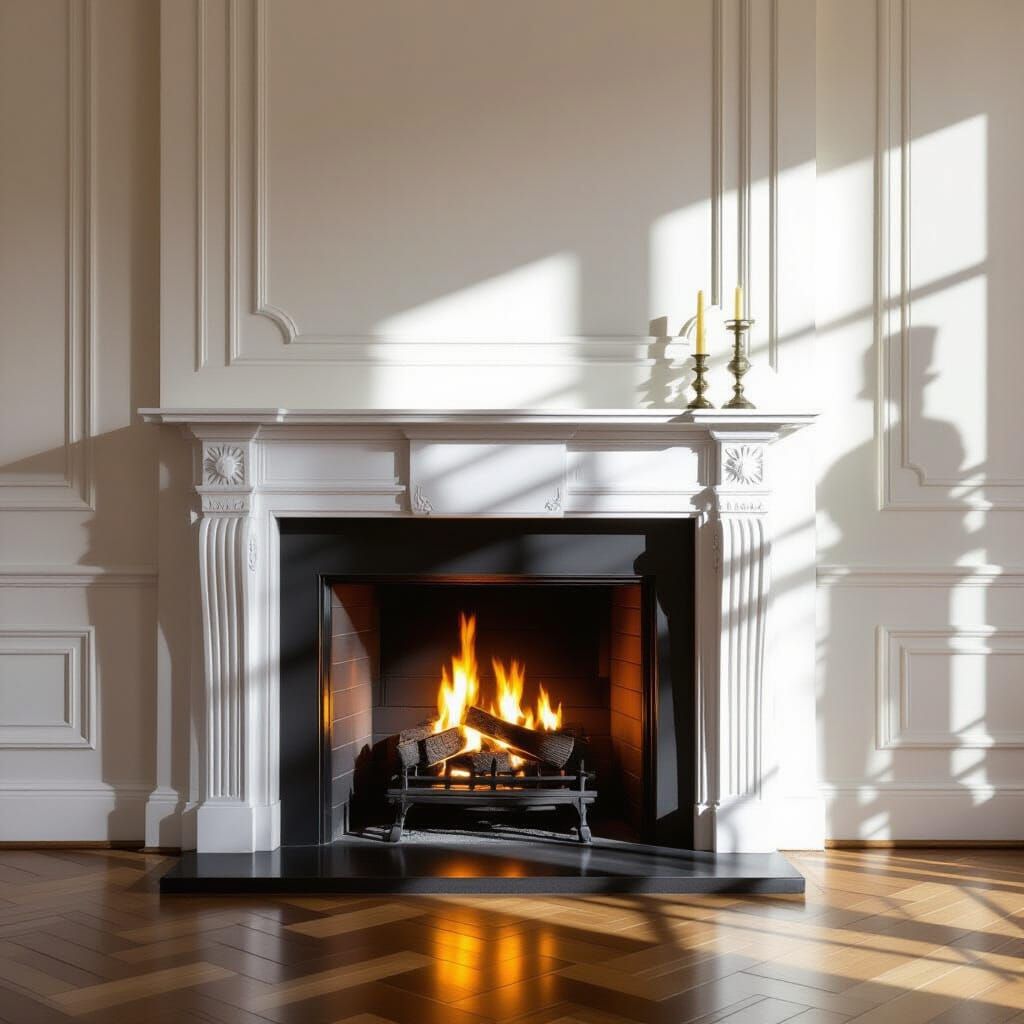 Shadows Dance in Firelight, Mansion Interior