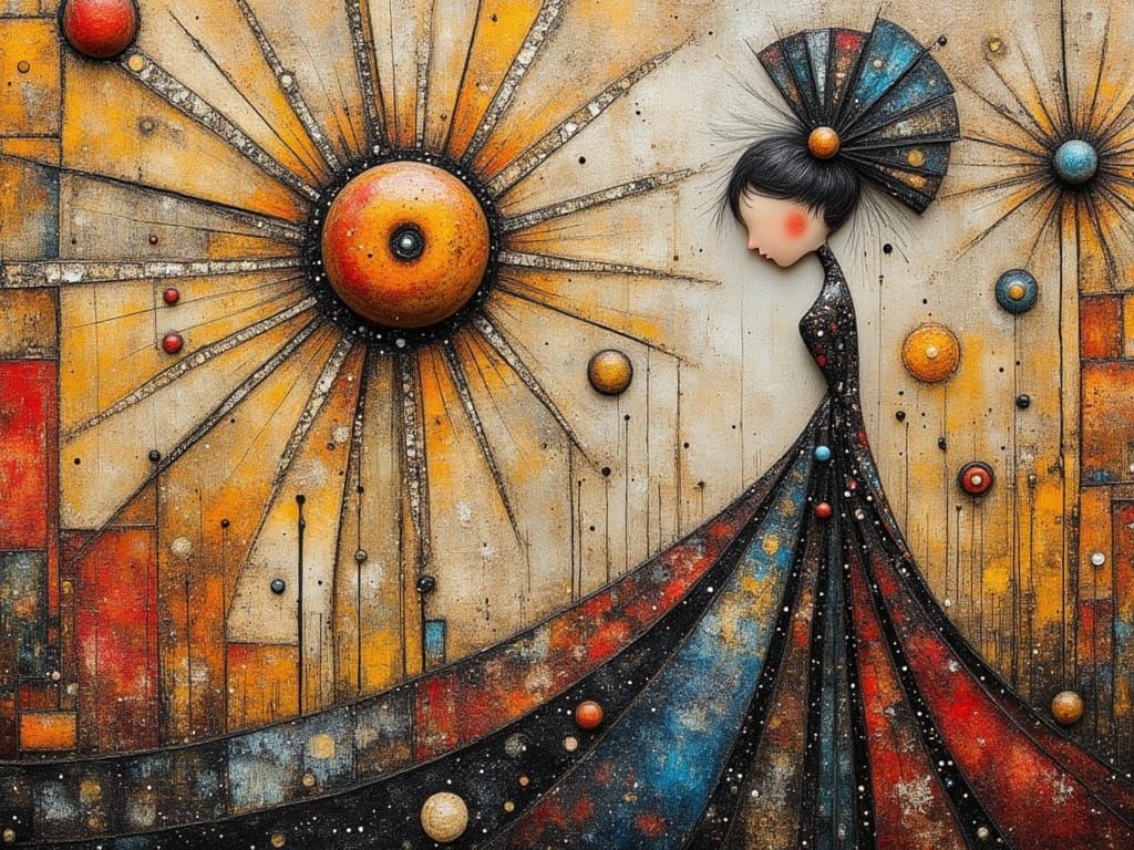 Surreal Abstract Art in Painterly Style