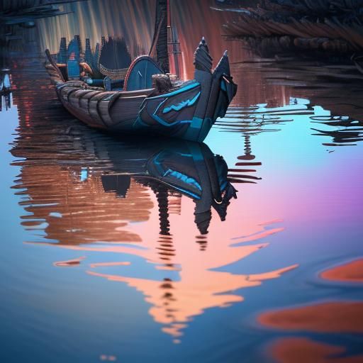 Hyperrealistic Pocahontas Reflection with Colorful Wind