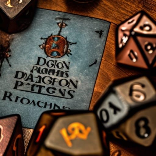 Dungeons and Dragons Scene with Bokeh Lighting