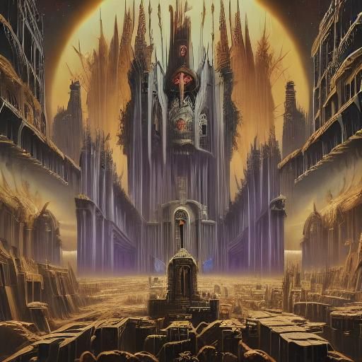 Dragon in Dark Fantasy Style