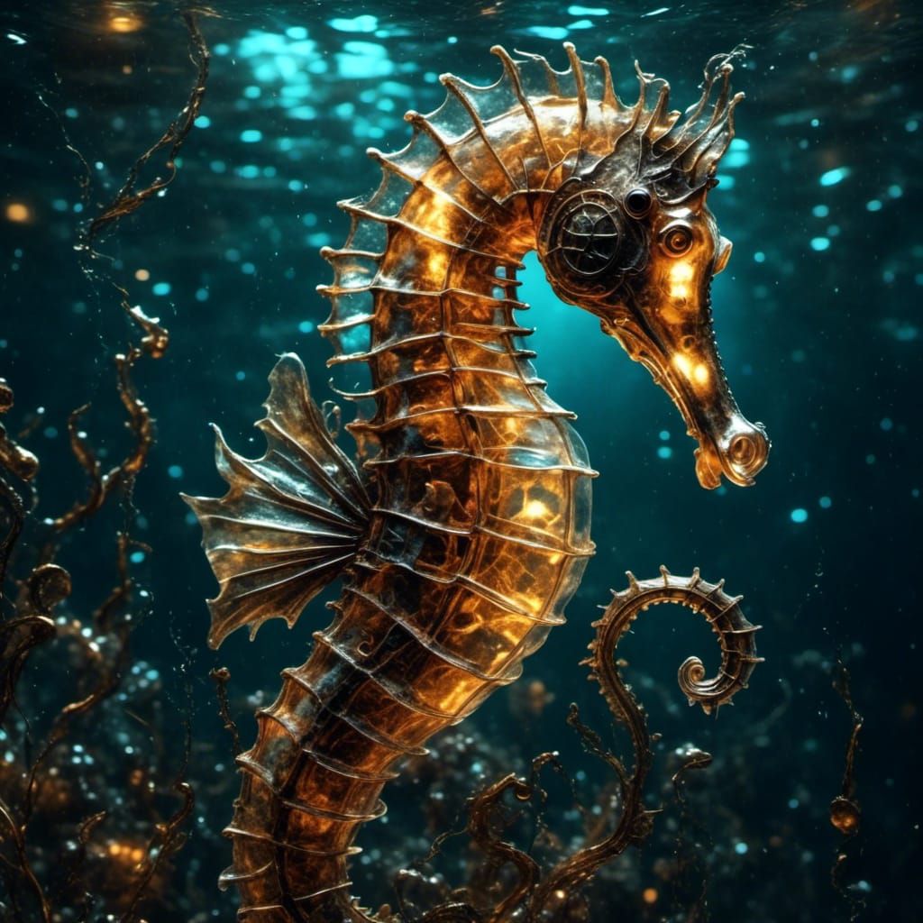 Steampunk Seahorse