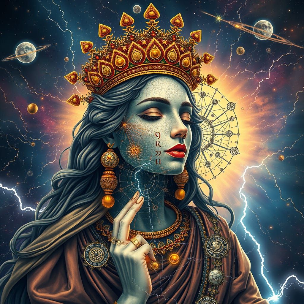 Zoroastrian Goddess Dissolving into Quantum Mechanics