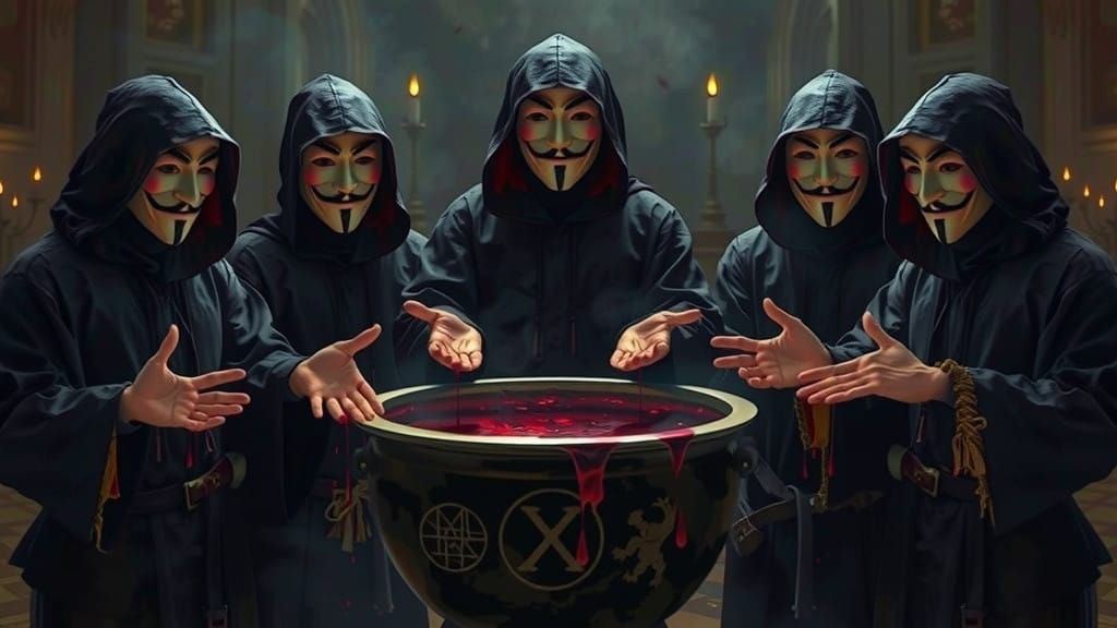 Mysterious Conspirators Unite in Dark Ritual