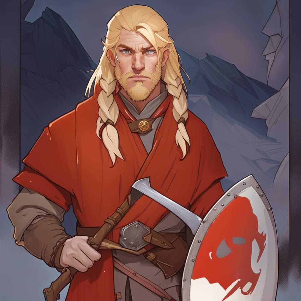 Mogun from The Banner Saga: Detailed Digital Portrait