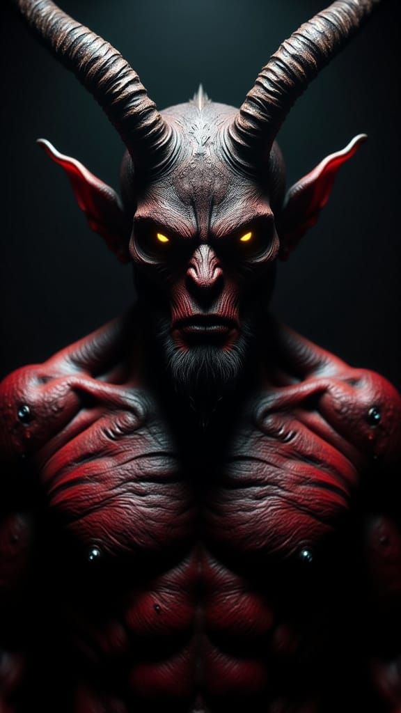 Mythical Demon Emerges From Darkness