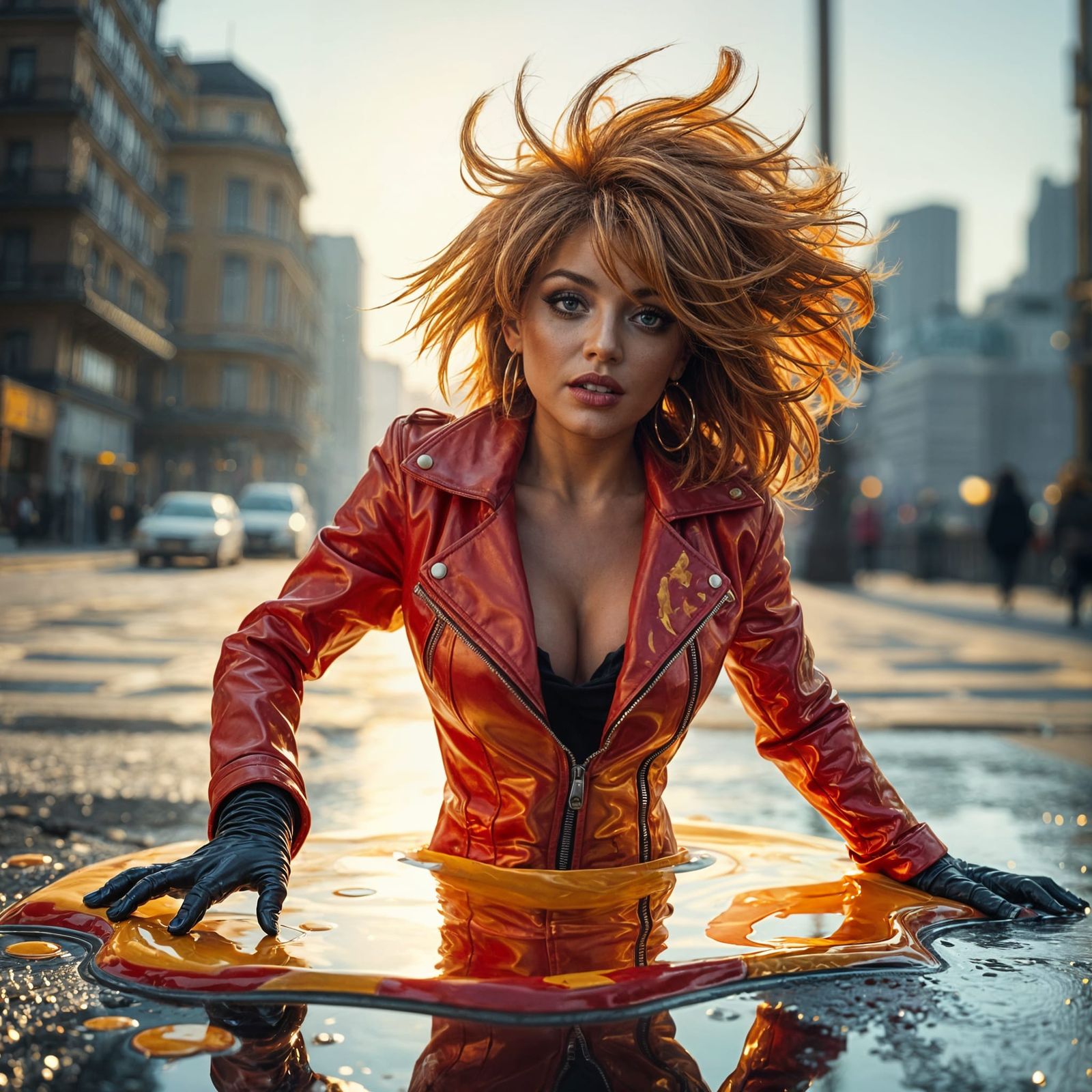 That heatwave in the UK is playing havoc with a wax model fr...