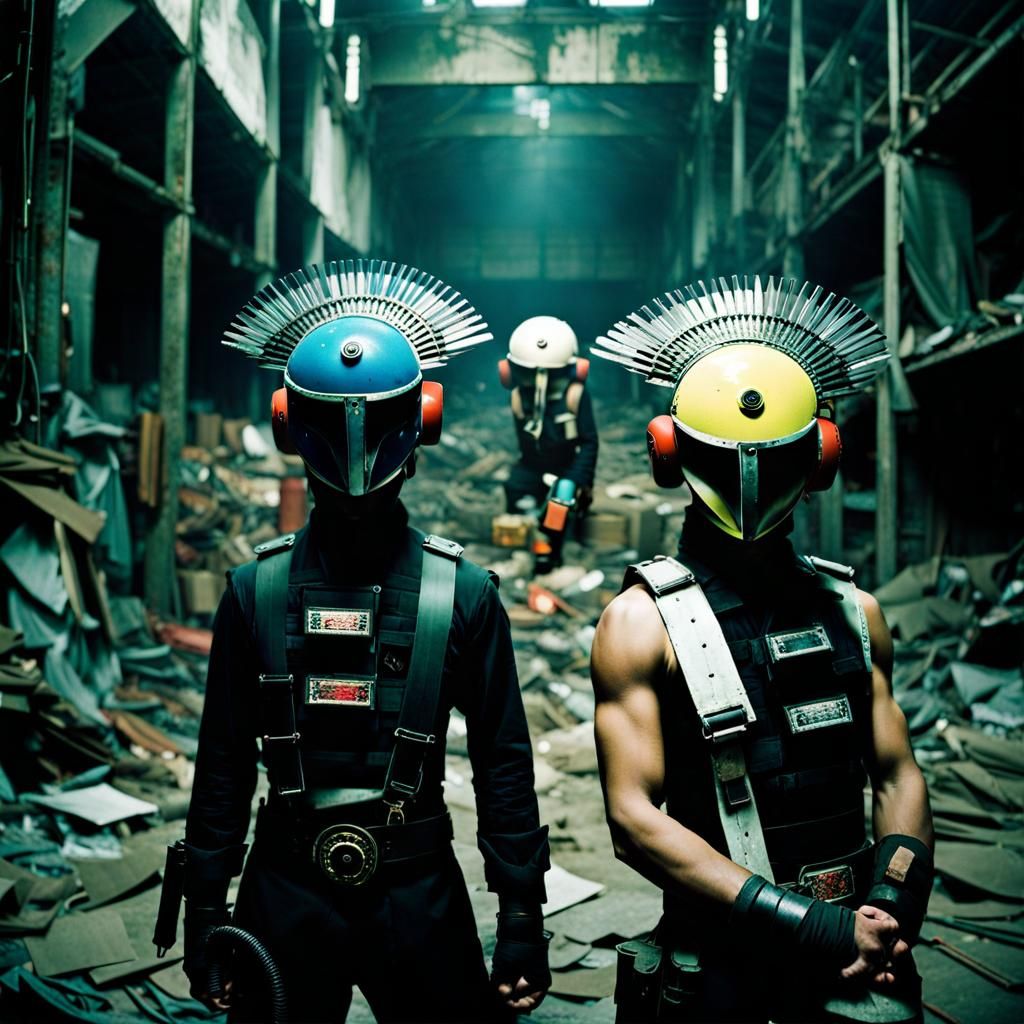 Sentai Heroes in Warehouse, Lomography Style