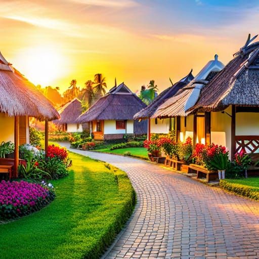 Indonesian countryside villages. 🌾🏡