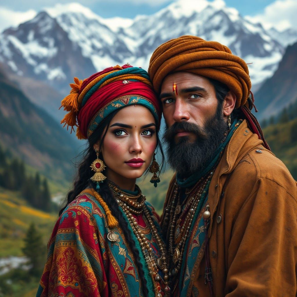 A Kalash couple