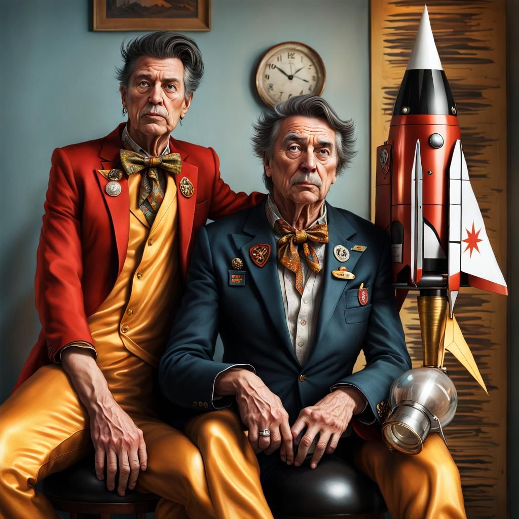 Magical Racing Rockets in Surreal Biopunk Style