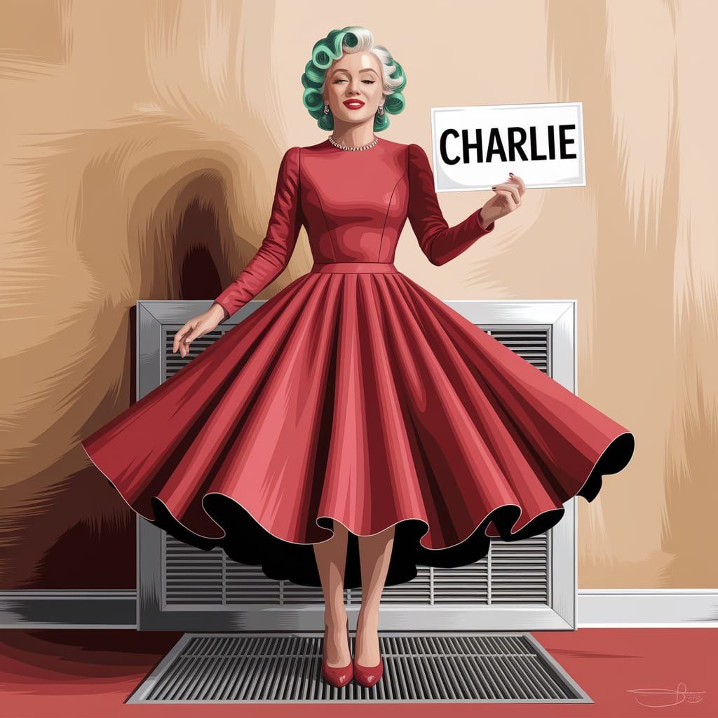 MARILYN IN HAIR CURLERS