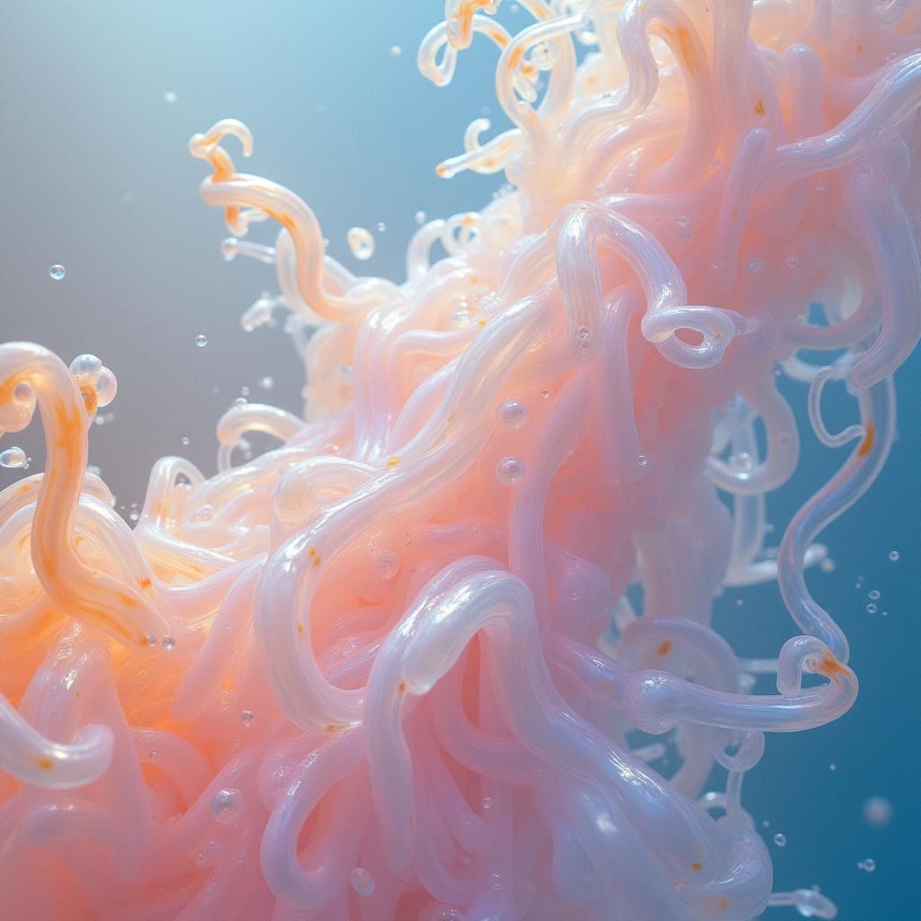 Abstract Pearl Sheen Geometry in Op Art Style