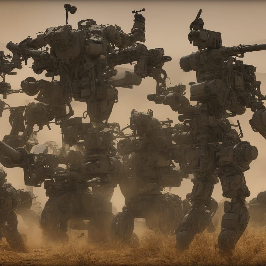 Futuristic Indian Army in Sci-Fi Battle Scene