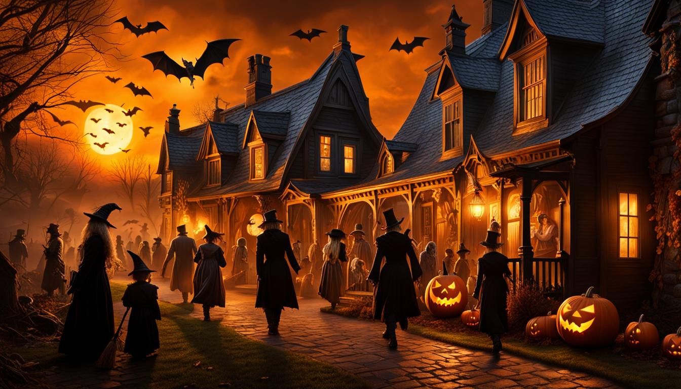 Halloween Haunted Village: Steampunk Photo-Realism