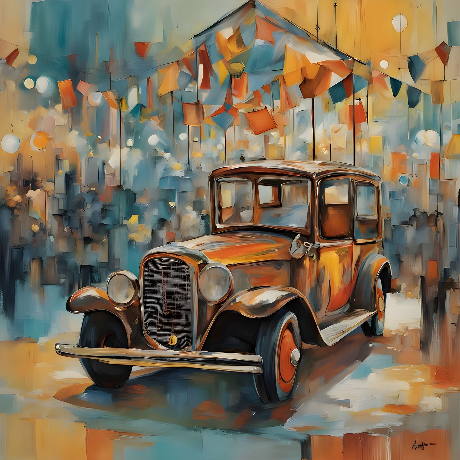 Vibrant Big Top Circus Tent in Swirling Colors