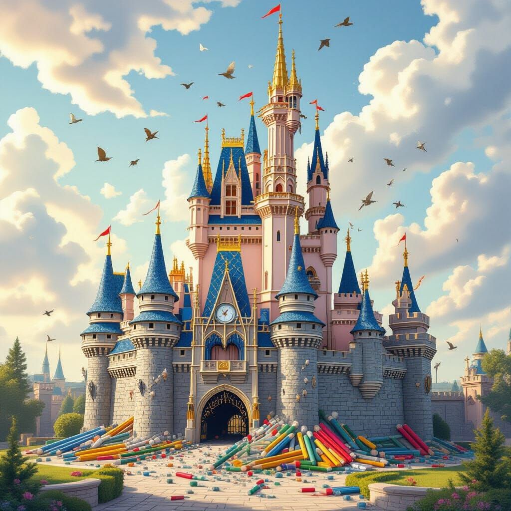 Pencil Castle in Flux: Fantasy Concept Art