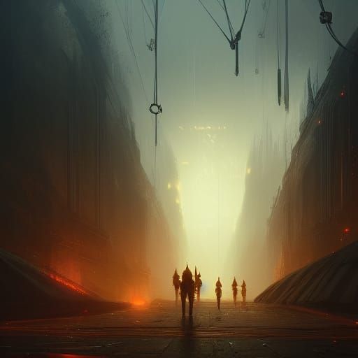 Dark Fantasy Masterpiece in Unreal Engine with Dynamic Light...