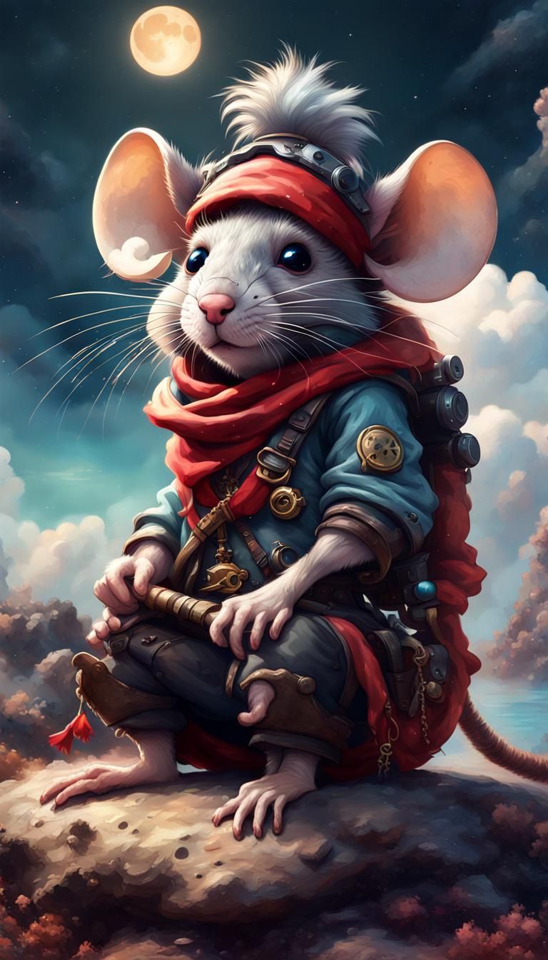 The Space Pirate Rats ...Wonker is ready to do Pirate stuff ...