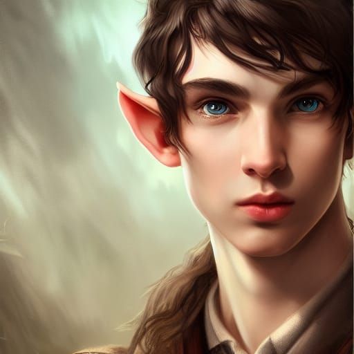 Handsome Tolkien Elf Portrait in Ultra HD