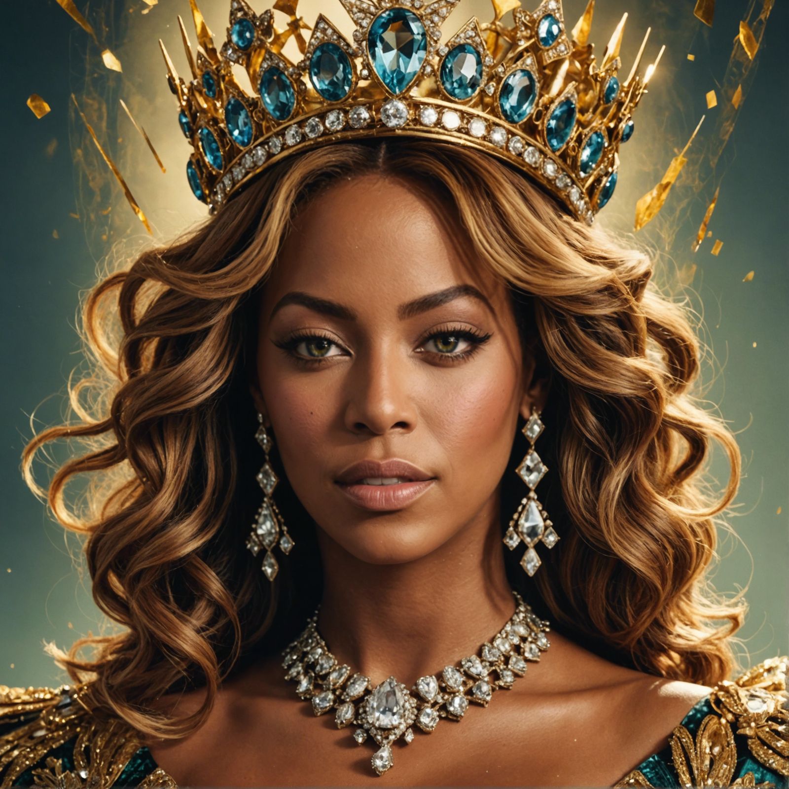 Beyoncé Portrait in Hyperrealistic Digital Art Style
