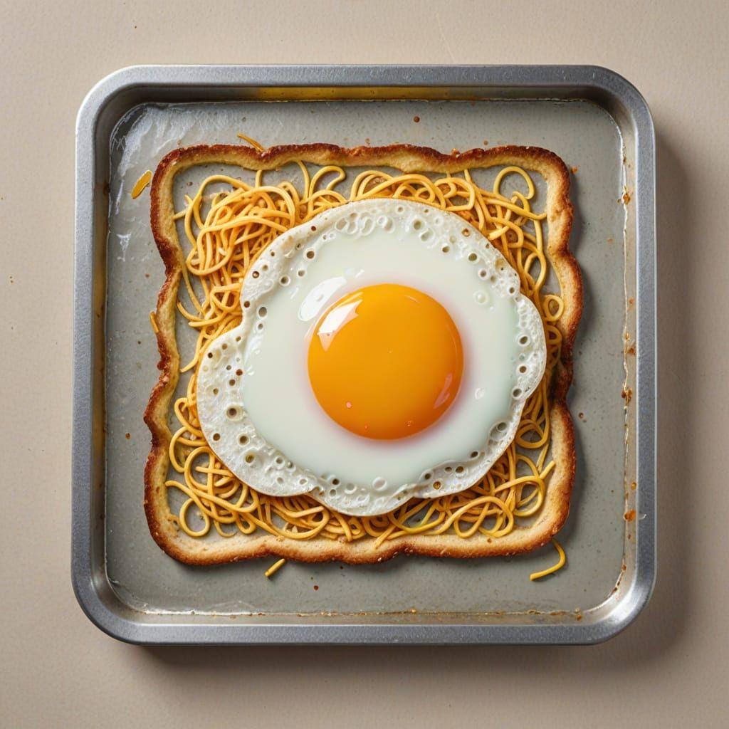 Pasta n fried egg 😋