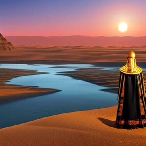 Egyptian pharaoh and his kingdom