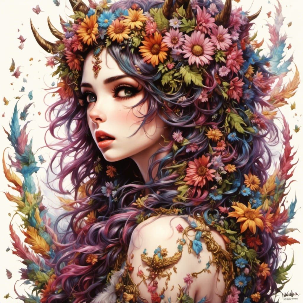 Enigmatic Figure with Cute Button Aesthetic