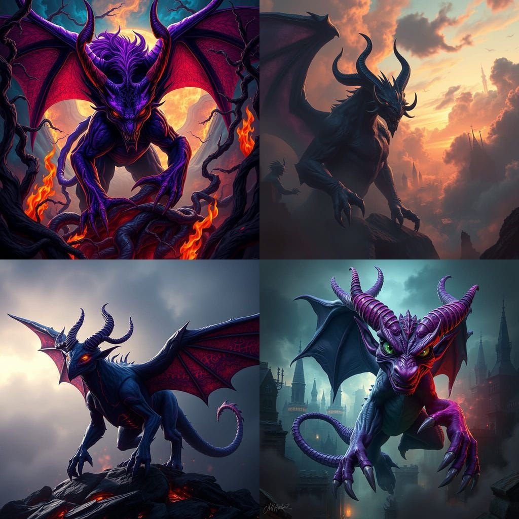 Vibrant Fantasy Beast Unveiled in Epic Matte Painting