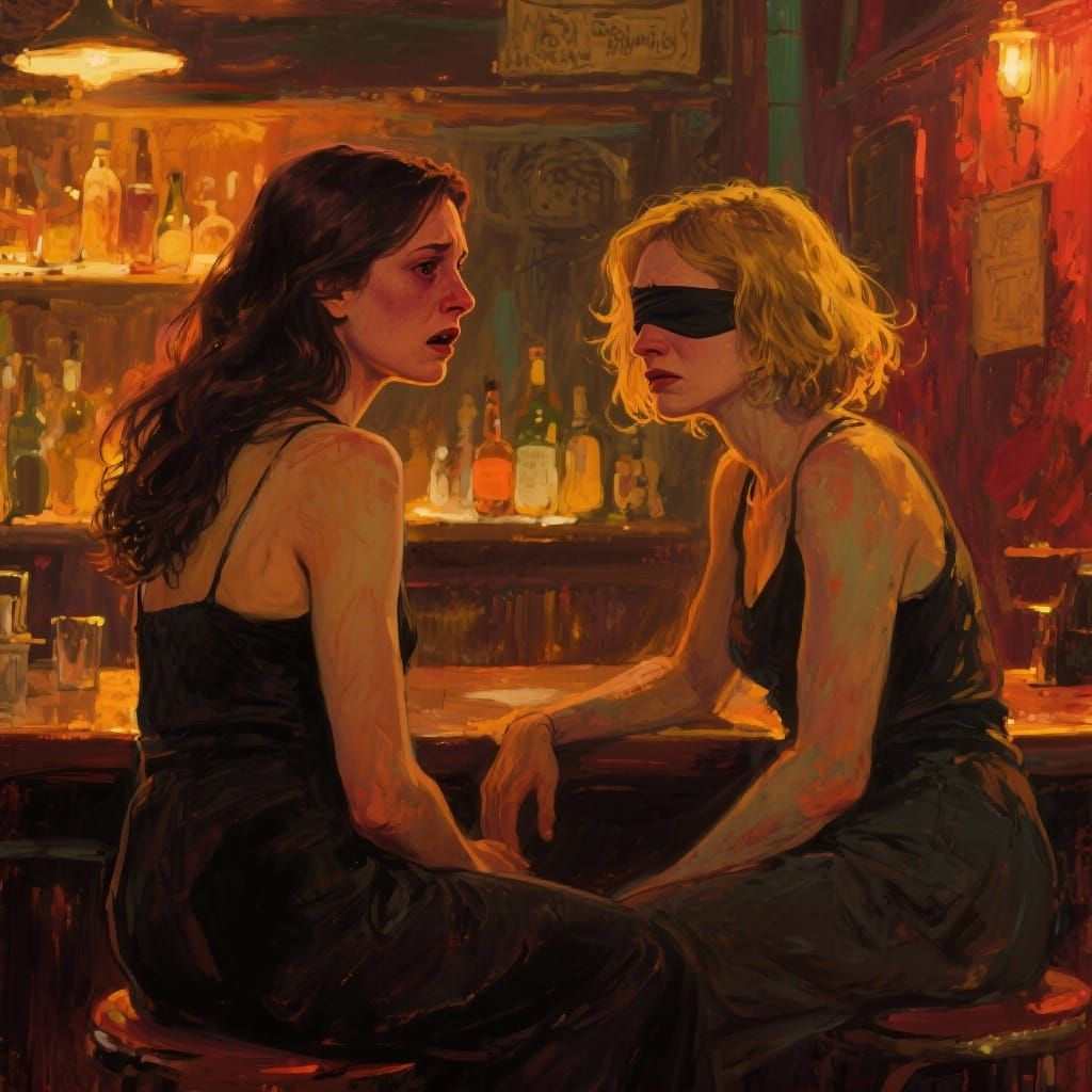 Emotional Confrontation: Blind Lesbians at Vintage Bar
