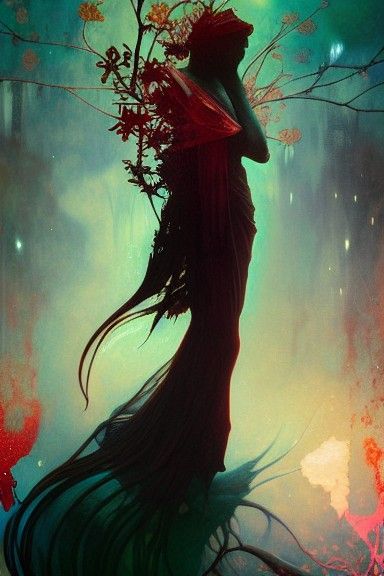 Cataclysmic Scene with Rich Coloring and Shading