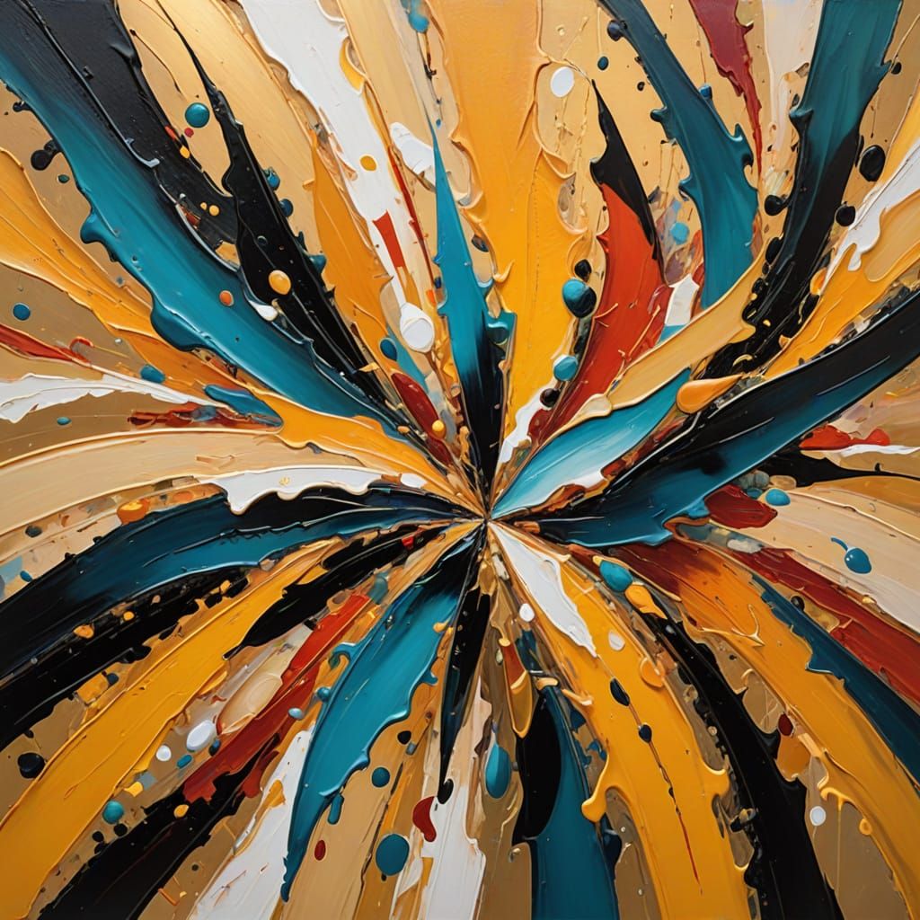 Abstract Expressionism in Bill Melendez Style