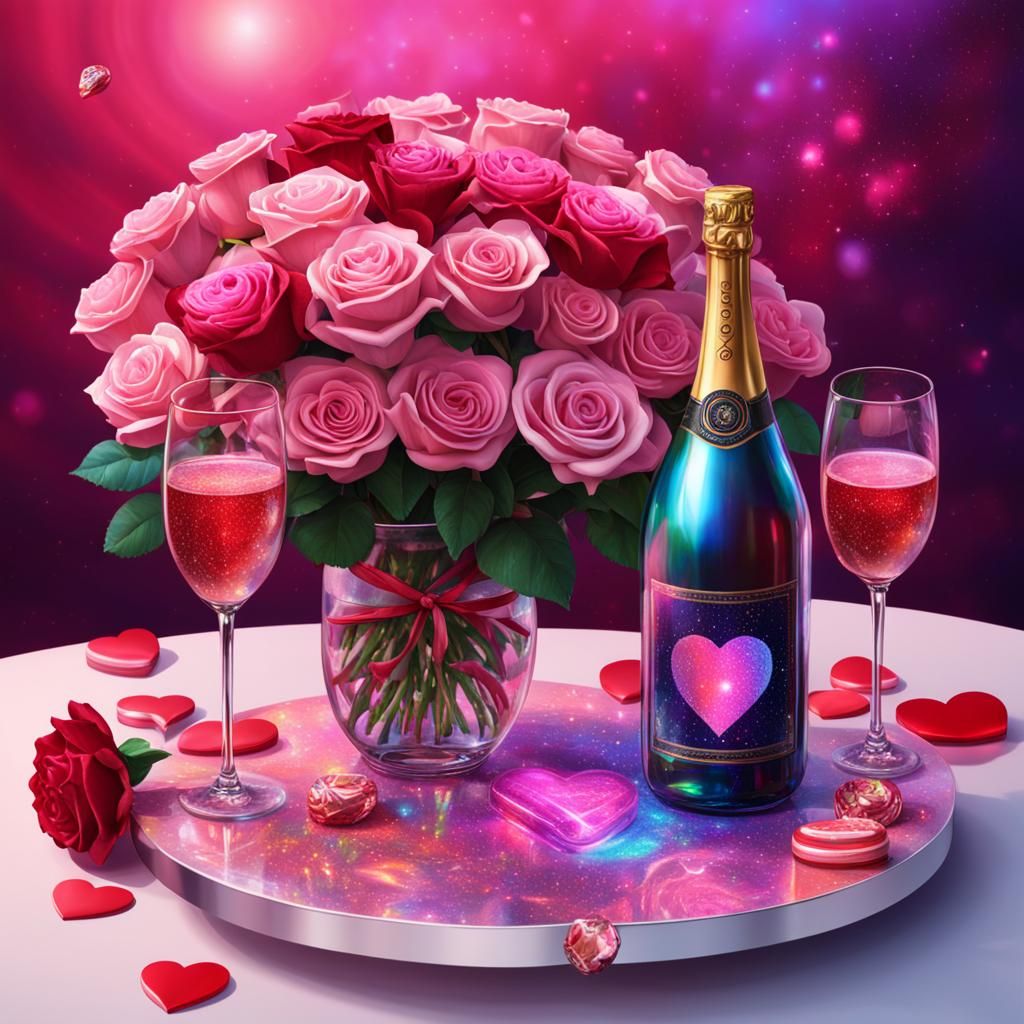 Valentine's Engagement Ring in Astral Illustration