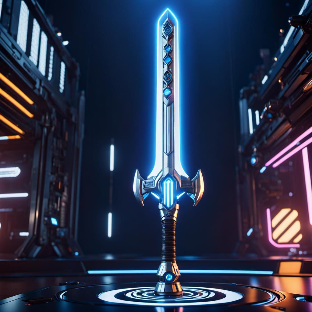Futuristic Cyberpunk Energy Sword in Unreal Engine 5
