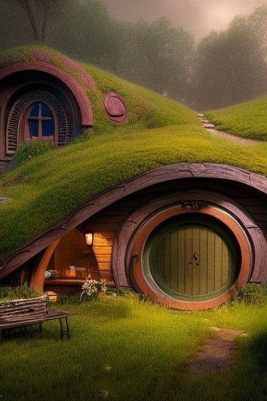 Hobbit Home in Manhattan: Hyperrealistic Fairycore Art