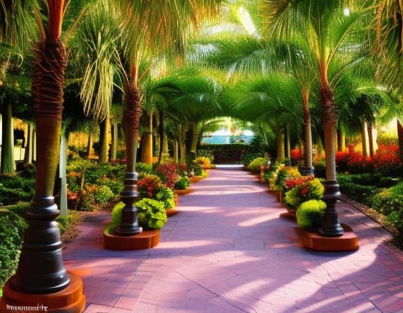 Picturesque Paradise: A Kooky Park Painting