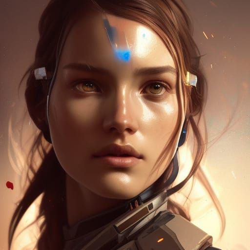 Detailed Portrait with Dynamic Lighting