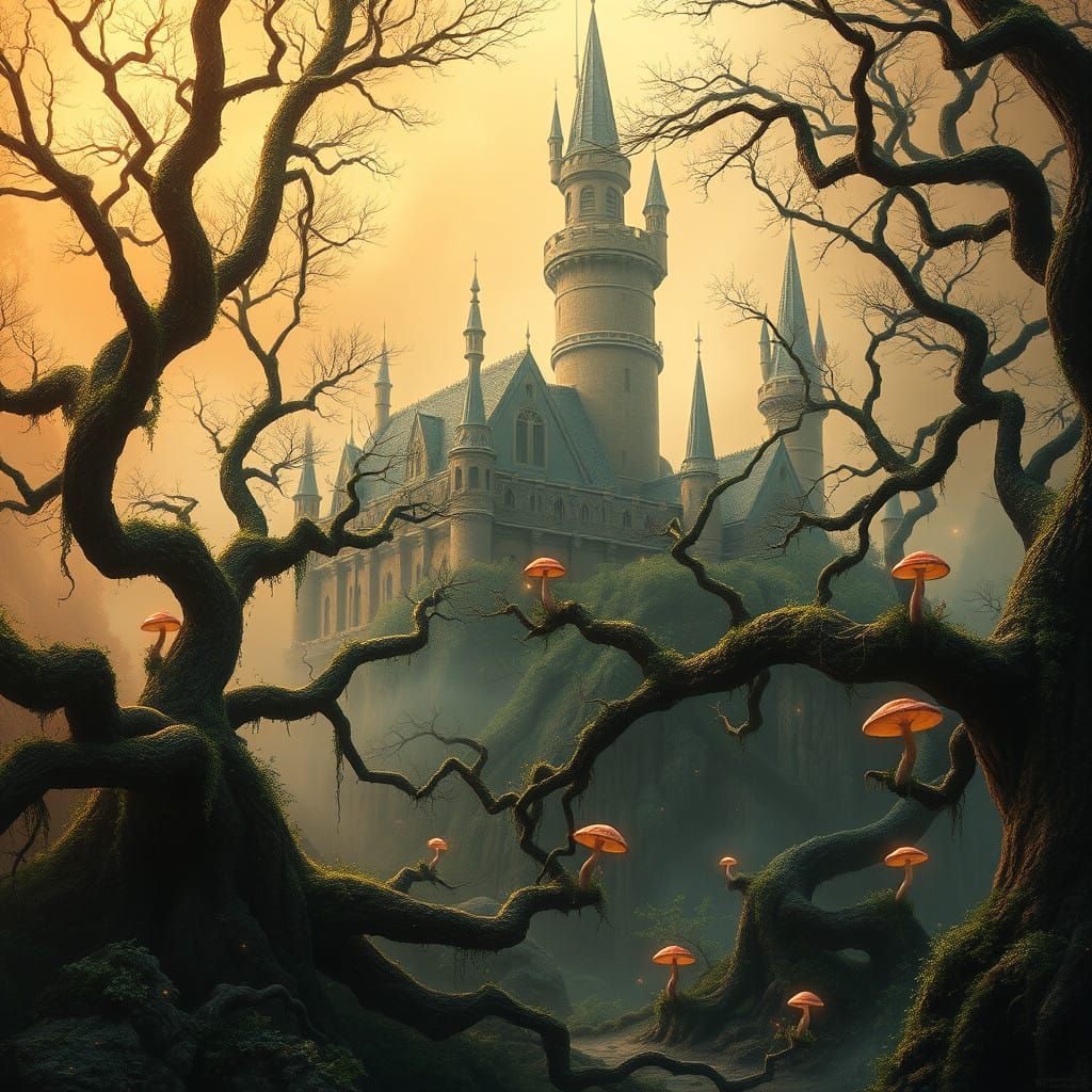 Enchanted Realms Rising Above