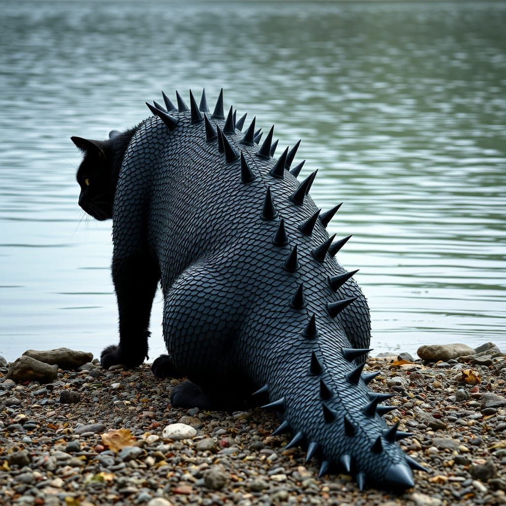 Giant Scaled Cat with Spikes on Lake Ontario